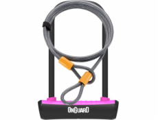 ONGUARD U-Lock zámek na kolo Neon růžový 10x1200 mm (8154PN)