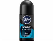 Nivea NIVEA_Men Deep Black Carbon Beat antiperspirant s aktivním uhlím Roll-On 50ml