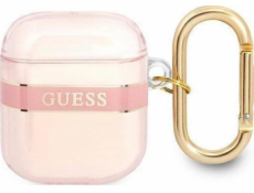 Kryt AirPods GUESS Guess GUA2HHTSP růžový/růžový Strap Collection