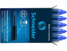 Inkoustové náplně Schneider pro kuličková pera One Change cartridge, modré, 5 kusů