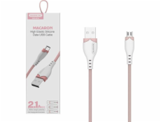 Somostel USB-A - microUSB USB kabel 1,2 m růžový (28254)