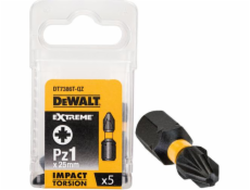 Dewalt Impact šroubovací bity 25mm Torsion Pz1 5ks. - DT7386T