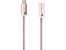 Somostel USB-A - USB-C USB kabel 1 m růžový (29028)