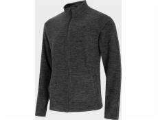 4f Pánský fleece H4Z22-PLM350 Černá melanž, XXL