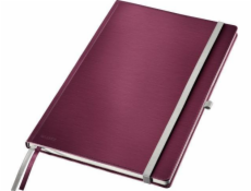 Leitz Leitz Style A4 notebook s pevnou vazbou, kostkovaný, tmavě červený 44760028