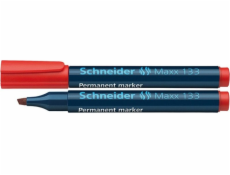 Schneider Permanentní popisovač SCHNEIDER Maxx 133, zkosený, 1-4mm, červený