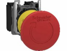 Schneider Electric bezpečnostní tlačítko 22mm 0R 1R STOP otáčením (XB5AS8442)