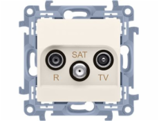 Kontakt-Simon Simon 10 R-TV-SAT koncovka anténní zásuvka krémová IP20 (CASK.01/41)