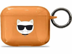 Karl Lagerfeld Case Karl Lagerfeld KLA3UCHFO kryt Apple AirPods 3 oranžový/oranžový Choupette