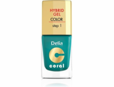 Delia Cosmetics Coral Hybrid Gel Nail email č. 10 metalická zelená 11ml