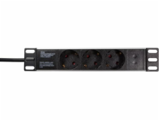 LogiLink 10   Power strip 3 zásuvky (DIN49440) - PDU3B01