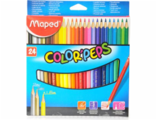 Pastelky Maped Colorpeps, trojúhelníkové, 24 barev (205576)