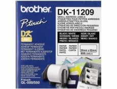 Brother páska DK-11209 (černá na bílé)