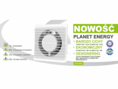 airRoxy Nástěnný ventilátor 100mm 8W Planet Energy