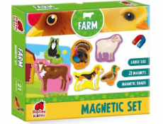 Magnetické puzzle Roter Kafer Farm s deskou RK2090-01