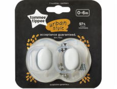 Tommee Tippee Urban unisex dudlík 0-6 měsíců 2 ks.