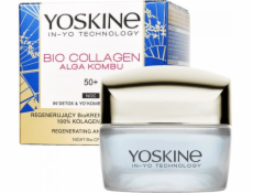 Yoskine Yoskine Bio Collagen Alga Kombu 50+ regenerační noční krém proti vráskám s bio vráskami 50 ml