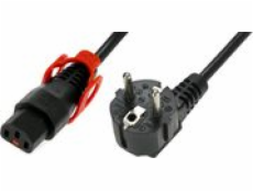 MicroConnect IEC LOCK+ C13 - R/A napájecí kabel SCHUKO, 2m (EL332S)