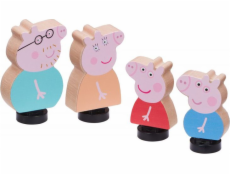 Figurka prasátka Tm Toys Peppa Pig - Dřevěné figurky 4-bal