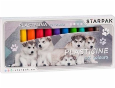 Starpak Plasticine 12 barev Cuties psi