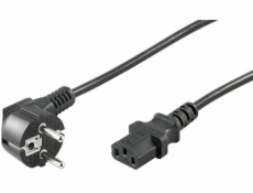 Goobay napájecí kabel Schuko typ F CEE 7/7 IEC C13 napájecí kabel 2m černý (50077)