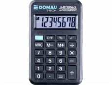 Kalkulačka Donau Kapesní kalkulačka DONAU TECH, 8místná. displej, rozměry 97x60x11 mm, černá