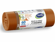 Stella STELLA pytle s uchy, na třídění organického odpadu, 60 l, 14 ks., hnědé, hnědé