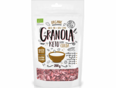 Dietní jídlo Keto granola s kakaem a pomerančovým olejem BIO 200 g DIETNÍ POTRAVINY