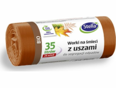 Stella STELLA pytle s uchy, na třídění organického odpadu, 35 l, 20 ks, hnědá, hnědá