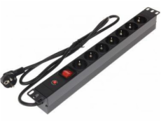 Delta Power strip 19 1U 7x Schuko (L19/7F)