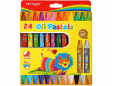 Keyroad HEXAGONAL PASTEL CENCILS KEYROAD 24 BAREV