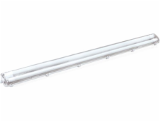 Hermetické svítidlo s LED zářivkami 2x18w 120cm 4000K 3200lm Šedá IP65 ABS + PS 127x11,3x5cm VO2778