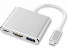 USB adaptér KONVERZE Z USB TYPU C NA HDMI 4K USB PD TV TABLET