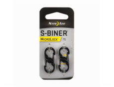 Nite Ize S-Biner MicroLock karabina z nerezové oceli černá 2 kusy (LSBM-01-2R3)