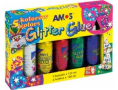 Amos GLITTER SE TŘPYTKY 120 ML X 5 AMOS BAREV