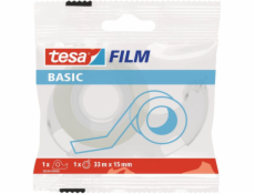 Tesa tesafilm® BASIC kancelářská páska 33m x 15mm + dávkovač (58549-00000-00)