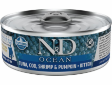 FARMINA N&D CAT OCEAN TUNA COD SHRIMP&P