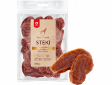 MACED Beef steaks - Dog treat - 500g