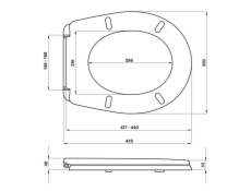 Sedátko WC HELIX s potiskem 43,5×35x4 cm
