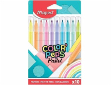 Mapované fixy Colopeps Pastel 10 barev