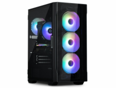 Zalman skříň I3 Neo / middle tower / ATX / 4x120 ARGB fan / 2xUSB 3.0 / 1xUSB 2.0 / skl. přední panel i bočnice / černá