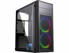 Gembird CCC-FC-M100RGB Gaming computer case Fornax M100RGB  RGB fans