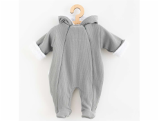 Zimní kojenecká kombinéza s kapucí New Baby Frosty grey