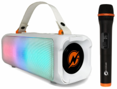 N-GEAR PARTY LET S GO PARTY SPEAKER BLAZOOKA 703 / BT/ 100W/ USB/Disco LED/ MIC / bílý