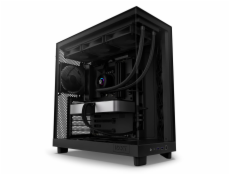 NZXT skříň H6 Flow dvoukomorová / MidT / 3x120mm fan / 2xUSB 3.2 / USB-C / prosklená bočnice i čelo / černá