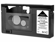 NEDIS kazetový adaptér VHS-C na VHS/ Plug and play/ černý