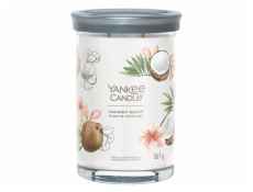 Svíčka ve skleněném válci Yankee Candle, Kokosová pláž, 567 g