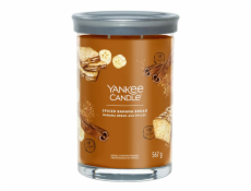 Svíčka ve skleněném válci Yankee Candle, Banánový chlebíček s kořením, 567 g