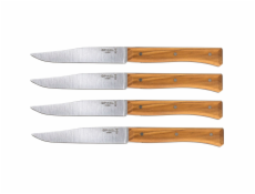 Opinel Table Knives Facette Set of 4  Olive Wood