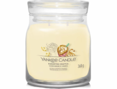 Svíčka ve skleněné dóze Yankee Candle, Vafle s banány a karamelem, 368 g